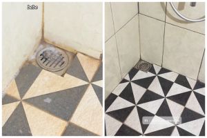 Tanpa sitrun, ini trik basmi kerak dan jamur di keramik kamar mandi cuma pakai 2 bahan dapur