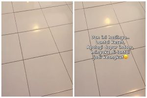Cuma modal 1 bahan dapur, begini trik mengepel lantai agar semakin kinclong dan kesat