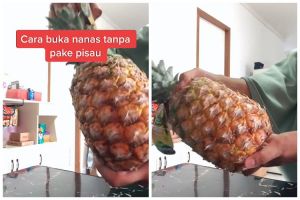 Tanpa pisau, trik jitu mengupas kulit nanas ini lebih cepat dan mudah ditiru