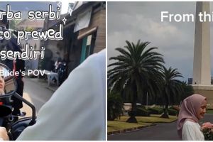 Konsep unik prewedding pengantin LDR ini dipotret sendiri-sendiri, hasilnya estetik abis