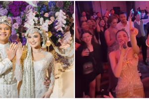9 Momen after party pernikahan Mahalini dan Rizky Febian, sandal pengantin wanitanya bikin gagal fokus