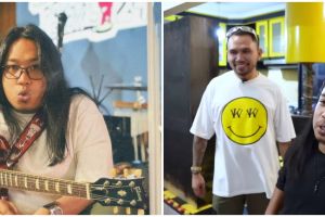 9 Potret dapur Praz Teguh nuansa kuning-hitam, nyentrik meski tanpa kitchen set lengkap