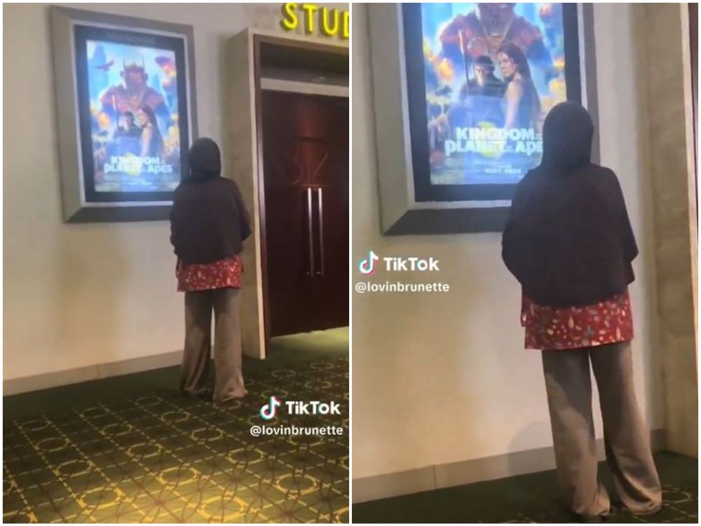 Momen gerombolan wanita tertawakan seorang ibu di bioskop ini aksinya bikin warganet meradang
