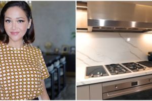 Punya rumah mewah ala penthouse, 11 potret dapur bersih Maia Estianty interiornya estetik bak di bar