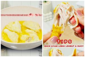 Tanpa diungkep, ibu muda ini punya trik goreng ayam agar hasilnya lembut pakai tambahan 1 bahan dapur