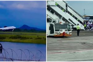 Mesin pesawat angkut jemaah haji embarkasi Makassar terbakar, Dirut Garuda ucap permintaan maaf