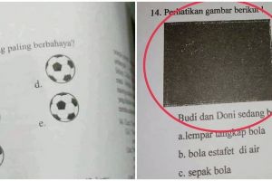 11 Potret kocak soal ujian bergambar ini penampakannya bingungin abis, para siswa auto pusing
