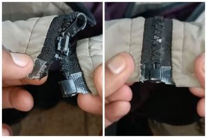 Tak perlu dijahit, ini trik perbaiki resleting jaket dol yang kaitannya rusak bermodal 1 sampah dapur