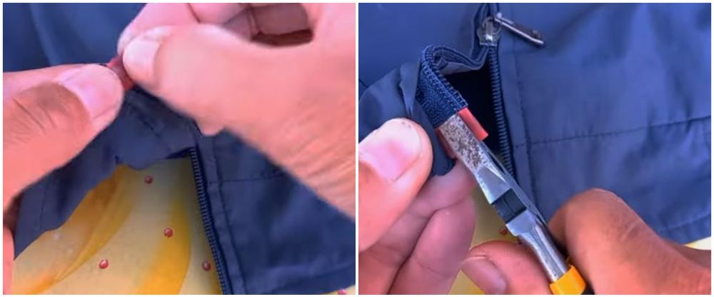 Tak perlu beli baru, begini trik perbaiki resleting jaket rusak andalkan 1 alat dapur