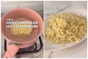 Jangan dibuang, cara ibu muda atasi mi terlalu matang ini ampuh jadi kenyal lagi pakai 1 bahan dapur