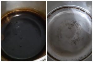 Tanpa ditaburi baking soda, cara emak-emak usir noda gosong dasar panci ini cukup tambah 1 bahan dapur