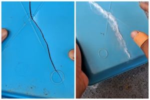 Bukan dilakban, ini trik memperbaiki nampan pecah cukup tambah 1 bahan dapur