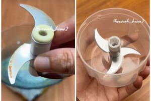 Tanpa dijemur berjam-jam, ini trik bersihkan noda kunyit di pisau blender pakai tambahan 1 bahan dapur