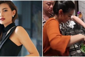 Tinggal di kontrakan minimalis, 11 potret dapur kotor Patricia Gouw ada pohon di tengah ruangan