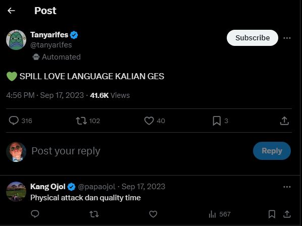 11 Jawaban kocak pas ditanya love language ini bikin nyengir, harus dikasih paham nih