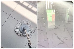 Trik mengepel lantai burik berkerak agar kinclong dan kesat hingga 2 minggu, cuma tambah 2 bahan dapur