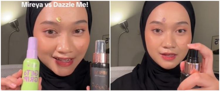 Beauty enthusiast ini uji ketahanan 2 setting spray viral di bawah Rp 50 ribu, mana lebih worth it?