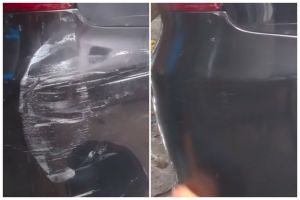 Tanpa diolesi minyak rem, ini trik menghilangkan noda baret mobil pakai 1 bahan dapur