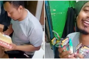 Momen pria unboxing umpan pancing ikan ini bikin istri jengkel, ternyata segini harganya
