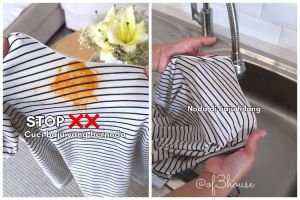 Jangan langsung disikat detergen, ini cara hilangkan noda saus di kaus putih cukup pakai 1 bahan dapur