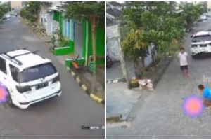 Main sendiri di depan rumah, bocah 2 tahun ini tewas tertabrak mobil tetangga