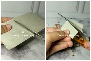 Bukan digosok kertas amplas, ini trik ampuh tajamkan gunting tumpul cuma pakai 1 sampah dapur