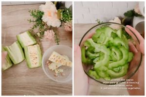 Bukan diremas garam, begini trik ampuh menghilangkan pahit pada pare cuma pakai 3 bahan dapur