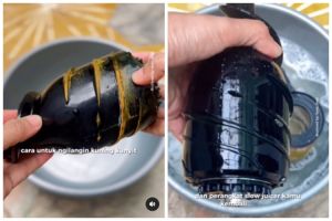 Bukan diolesi sitrun, ini trik hilangkan noda kunyit di slow juicer cukup tambah 1 bahan dapur