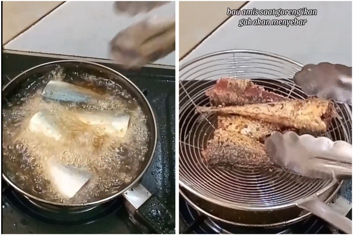No need to use ginger, here's a trick for frying fish so it doesn't