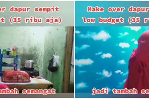 Trik makeover dapur kusam jadi estetik cuma modal Rp 35 ribu, bukti kreatif di tangan istri yang tepat