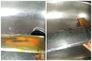 Tak perlu direndam dulu, ini cara hilangkan noda kunyit di parutan cuma pakai 1 bahan sederhana