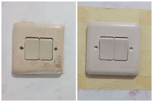 Tak dicuci air, trik bapak-bapak basmi kerak di sakelar stop kontak jadi kinclong pakai 1 bahan dapur