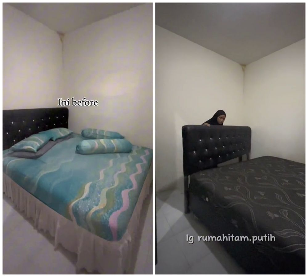 Cara makeover kamar tidur auto mirip ala hotel hanya pakai bahan sederhana, modal cuma Rp 100 ribu