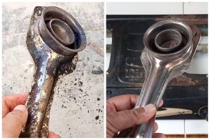 Jangan cuma disikat sabun, cara cuci corong burner kompor berkerak tebal ini bikin api lancar lagi