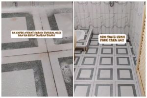 Cara ampuh bersihkan kerak kekuningan di permukaan lantai kamar mandi, hasilnya kinclong dan kesat
