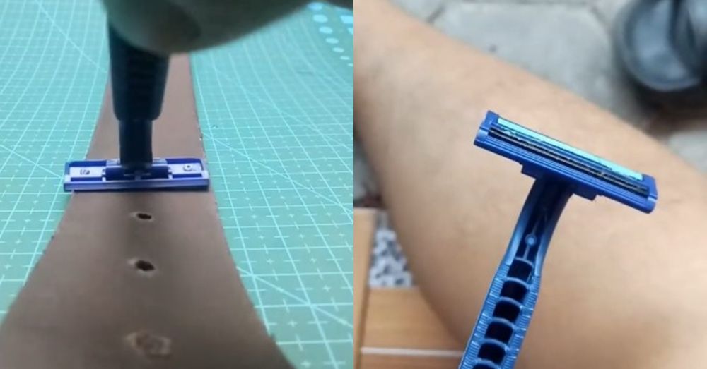 Jangan beli baru, ini trik bersihkan dan tajamkan pisau cukur jadi setajam silet pakai 1 bahan dapur
