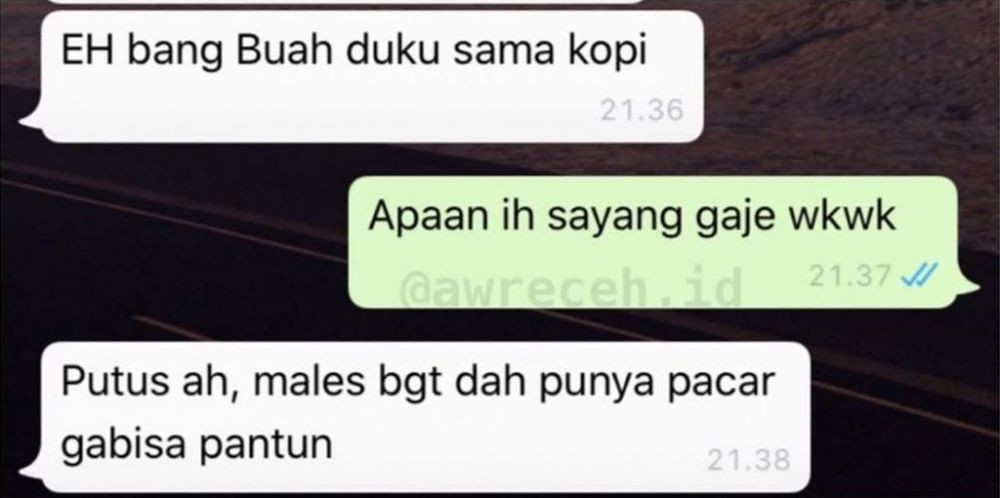 11 Jawaban kocak alasan orang minta putus ini nggak masuk akal tapi bikin nyesek