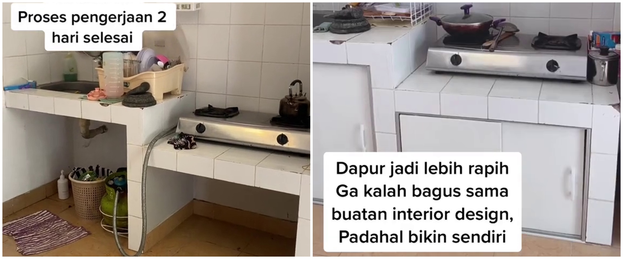 9 Cara bikin pintu slide kabinet sendiri tanpa bantuan tukang, bikin dapur auto bersih dan rapi
