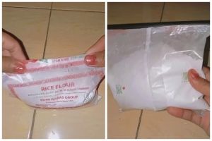 Tak perlu pindah toples, ini trik menutup kantong kemasan tepung agar tak tumpah pakai 1 sampah dapur