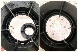 Modal Rp 3.000, begini cara enyahkan kerak gosong di tatakan kompor agar kinclong pakai 2 bahan dapur