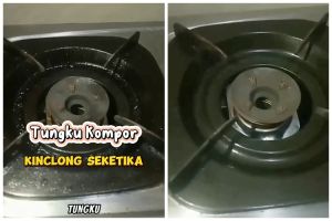 Jangan langsung ganti baru, trik bersihkan kerak gosong di tungku kompor ini bikin masak lebih lancar