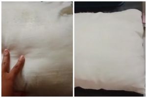 Tanpa diberi baking soda, ini trik cuci bantal kekuningan agar bersih dan wangi ditambah 1 bahan dapur