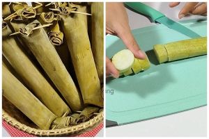 Nggak basi dan berair sampai 2 hari, ini trik masak lontong agar awet, padat, dan hijau cantik