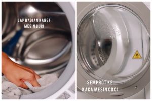 Tanpa perlu dibongkar, begini cara praktis bersihkan kerak di mesin cuci andalkan 2 bahan dapur