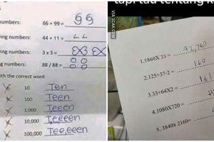 Susahnya ilmu eksak, 11 jawaban kocak murid ngerjain soal matematika ini bikin frustasi
