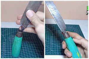 Cara mudah perbaiki gagang pisau yang sering copot tanpa pakai lem, ampuh bikin kokoh seperti baru