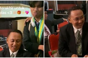 Momen siswa kasih hadiah HP ke gurunya saat perpisahan, meski mahal tapi tak akan bisa membalas jasa