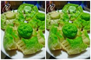 Resep carabikang pandan, bentuknya cantik dan harum semerbak