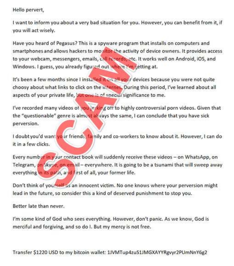 Jangan panik ketika menerima email penipuan Pegasus, begini cara menghindarinya