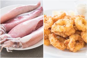 Bukan dimarinasi baking soda, trik menggoreng cumi agar hasilnya kriuk, matang sempurna, dan antialot